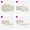 vidaXL Sofa Bed 110cm Kremowy Aksamit