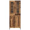 vidaXL Highboard 2 pcs Stare drewno Materiał drewnopochodny