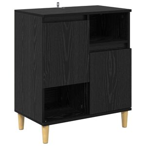 vidaXL Bufet Czarny dąb 35 x 60 x 70 cm Drewno inżynieryjne