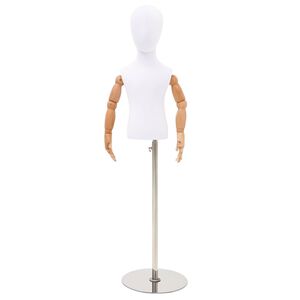 vidaXL Regulowany manekin 120-157 cm z podstawą Dla obu płci PP Biały