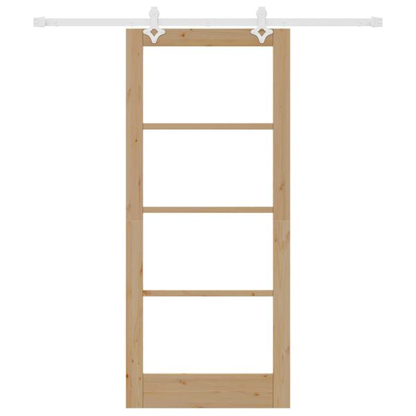 vidaXL Drzwi przesuwne Naturalny 86 x 198,5 cm