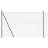 vidaXL Ogrodzenie siatkowe z betonową podstawą 1,5 x 25 m zielony