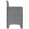 vidaXL Krzesło Ogrodowe 4 pcs Jasnoszary 53 x 49 x 85 cm PP
