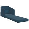 vidaXL Sofa Bed Niebieski 65 x 80 x 83 cm Aksamit