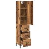 vidaXL Highboard z szufladą Stare drewno 69,5 x 34 x 180 cm