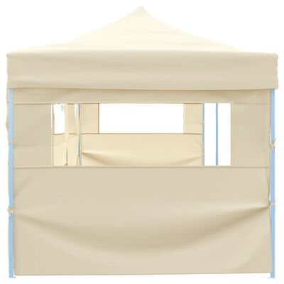 vidaXL Składany namiot z 5 ścianami bocznymi, 3 x 9 m, kremowy