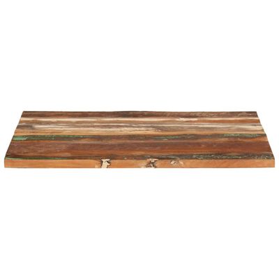 vidaXL Blat stołu, 80x70x(2,5-2,7) cm, lite drewno z odzysku