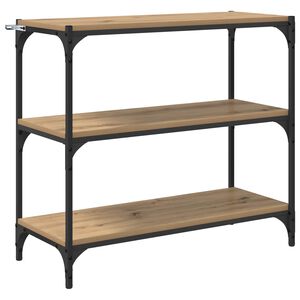 vidaXL Szafka na książki 3 poziomy 80 x 33 x 70,5 cm Dąb rzemieślniczy