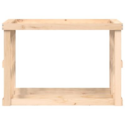 vidaXL Zewnętrzny stojak na drewno, 108x52x74 cm, lita sosna