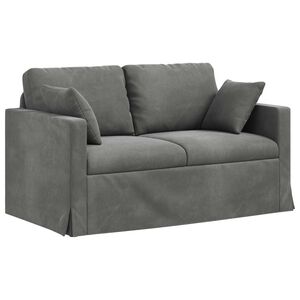 vidaXL Sofa Ciemnoszary 138 x 78 x 80 cm Aksamit