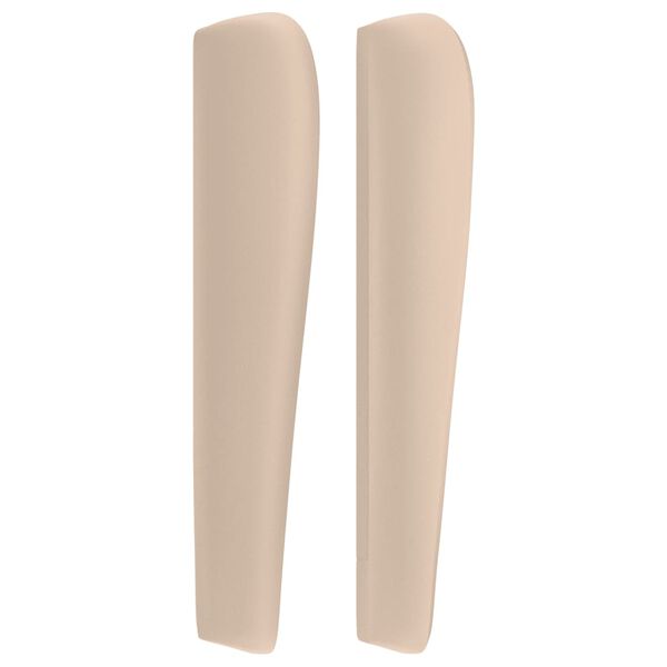 vidaXL Zagł&oacute;wek uszak, cappuccino, 163x23x118/128 cm, sztuczna sk&oacute;ra