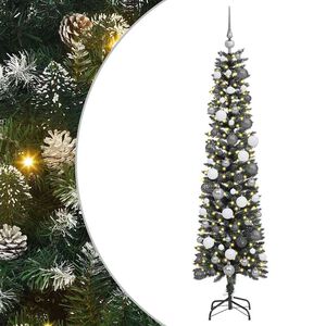 vidaXL Sztuczna choinka z podstawą Zielony 180 cm PVC, plastik i stal