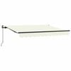 vidaXL Markiza zwijana Kremowy 300 x 200 cm tkanina