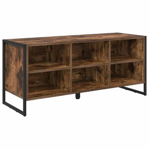 vidaXL Szafka na buty z przechowywaniem Dąb dymny 60 x 35 x 44 cm