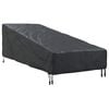 vidaXL Pokrowiec na meble ogrodowe 210 x 80 x 75 cm Prostokątny Czarny