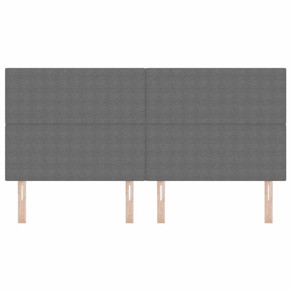 vidaXL Zagł&oacute;wek Z zagł&oacute;wkiem Jasnoszary 200 cm Sk&oacute;ra ekologiczna