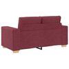 vidaXL Sofa 3 pcs Czerwony Wiatr 221 x 80 x 80 cm Tkanina lniana