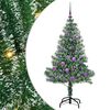 vidaXL Sztuczna choinka z śnieżnym pokryciem z lampkami LED 150 cm