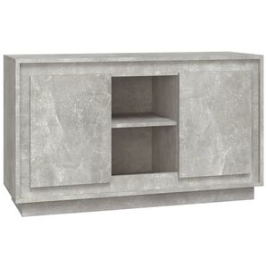 vidaXL Szafka, szarość betonu, 102x35x60 cm, materiał drewnopochodny