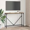 vidaXL Konsola Stare drewno 102 x 23 x 75 cm Materiał drewnopochodny