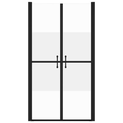 vidaXL Drzwi prysznicowe, szkło częściowo mrożone, ESG, (93-96)x190 cm