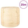 vidaXL Sznur, sizal 100%, 6 mm, 25 m