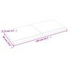 vidaXL Blat do łazienki, 140x60x(2-4) cm, surowe, lite drewno