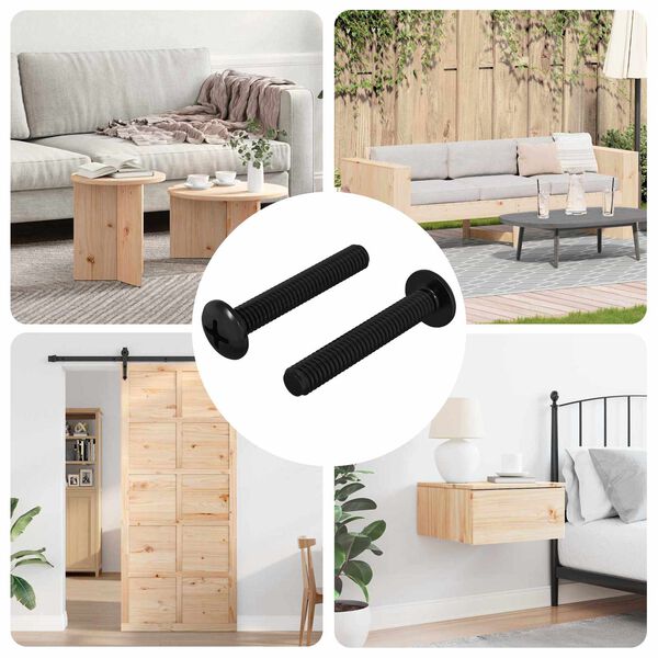 vidaXL Śruba 2 pcs Srebrny 5 x 30 mm Żelazo