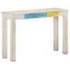 vidaXL Stolik konsolowy, biały, 115x35x77 cm, surowe drewno mango