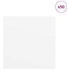 vidaXL Panele dekoracyjne 50 pcs Biały 30 x 30 x 0.27 cm