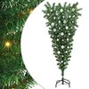 vidaXL Odwr&oacute;cone sztuczne drzewko choinkowe z zestawem kul 150 cm PVC