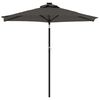 vidaXL Parasol ogrodowy na stalowym słupku, antracyt, 225x225x212 cm