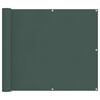 vidaXL Ekran balkonowy Ciemna zieleń 100 x 800 cm Materiał Oxford