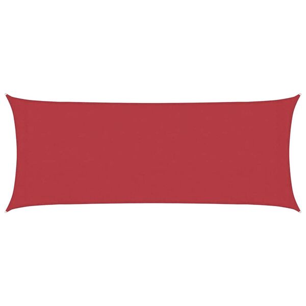 vidaXL Żagiel przeciwsłoneczny, 160 g/m&sup2;, czerwony, 2x4,5 m, HDPE