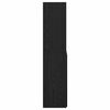vidaXL Highboard Czarny Dąb 80 x 42,5 x 185 cm Materiał drewnopochodny