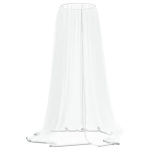 vidaXL Moskitiera pod parasol, biała, &Phi;300x230 cm