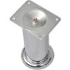 vidaXL Okrągłe n&oacute;żki do sofy, 8 szt., chromowe, 180 mm