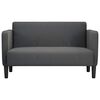 vidaXL Sofa dwuosobowa Ciemnoszara 109 cm Tkanina sztruksowa