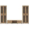 vidaXL Zestaw szafek RTV z szufladą z p&oacute;łką FLORIN Dąb rzemieślniczy