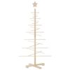 vidaXL Drewniana choinka do udekorowania, 125 cm, lite drewno sosnowe
