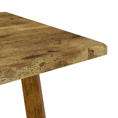 vidaXL Stół do jadalni, ciemnobrązowy, 120x60x74 cm, MDF i żelazo