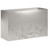 vidaXL Doniczka ogrodowa srebrny 80 x 30 x 49 cm Stal nierdzewna