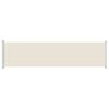 vidaXL Wysuwana markiza boczna na taras, 600 x 160 cm, kremowa