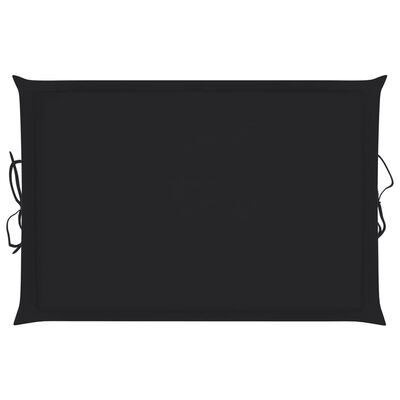 vidaXL Poduszka na leżak, czarna, 186x58x3 cm, tkanina Oxford
