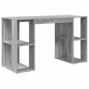 vidaXL Biurko Szary Sonoma Drewno inżynieryjne 130 x 50,5 x 75 cm