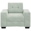 vidaXL Sofa Fotel Jasnoszary 60 cm Aksamit
