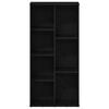 vidaXL Regał biblioteczny, czarny dąb, 50x25x104 cm