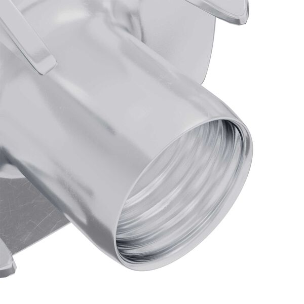 vidaXL Nakrętka T-z z ząbkami 7200 pcs Srebrny M6 mm Stal