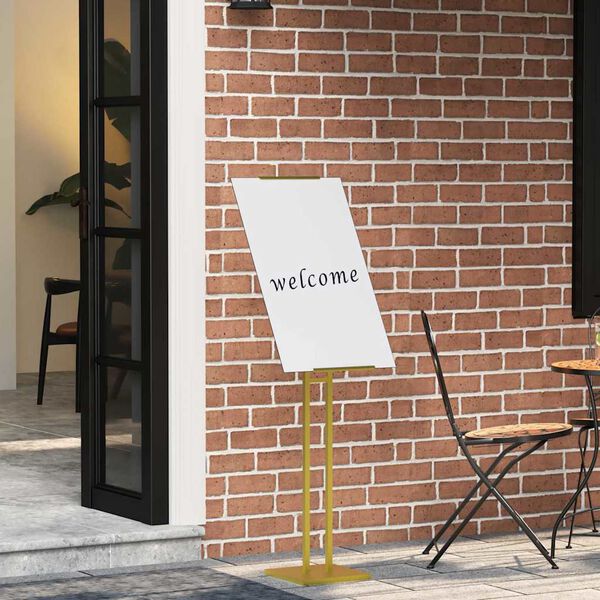 vidaXL Stoiska na targi 2 pcs złoty 26,5 x 26,5 x 150 cm Stal