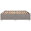 vidaXL Rama ł&oacute;żka bez materaca, taupe, 200x200 cm, obita tkaniną
